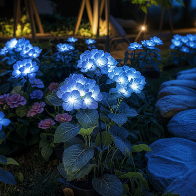 Fairy Hydrangea Lights blue 2