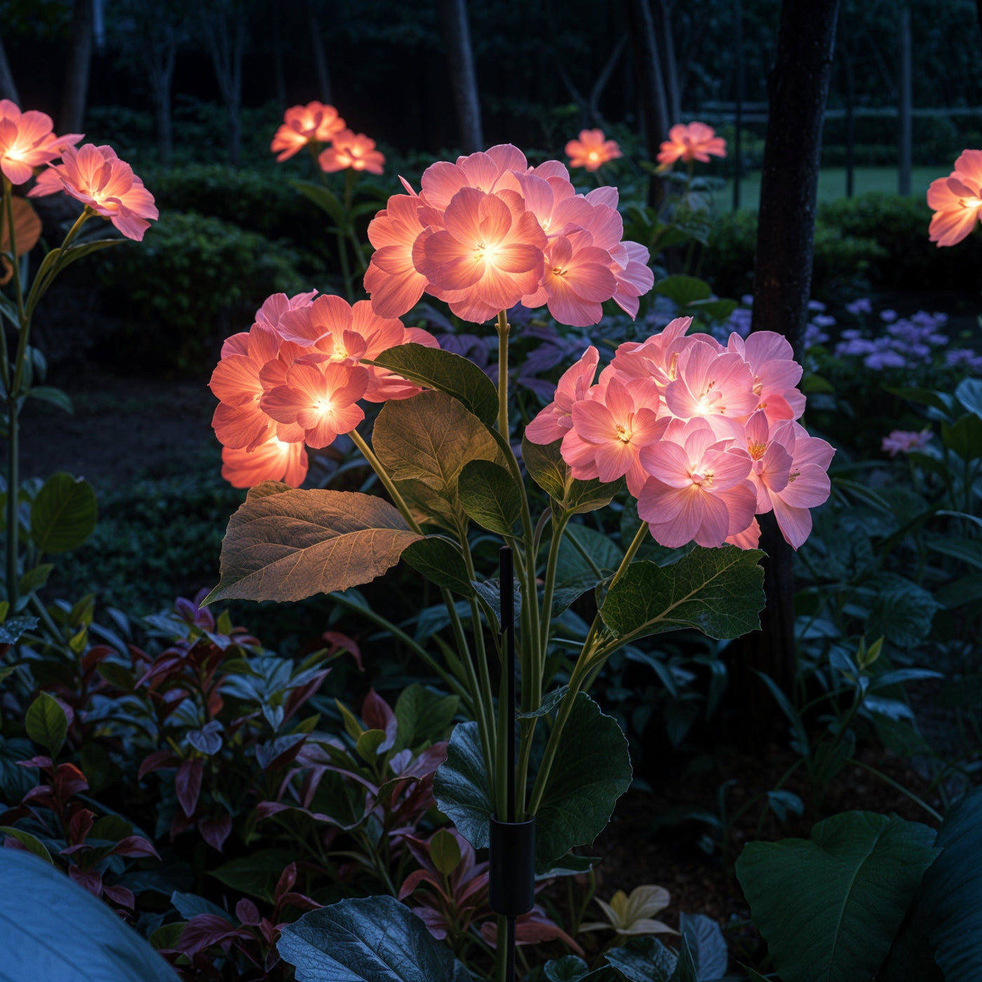 Fairy Hydrangea Lights pink 1