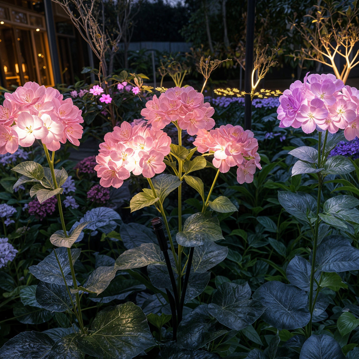 Fairy Hydrangea Lights pink 2