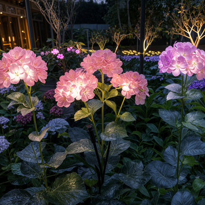 Fairy Hydrangea Lights pink 2