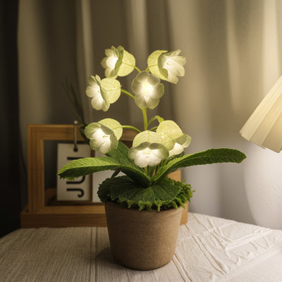 Glow Lily Crochet Lamp medium