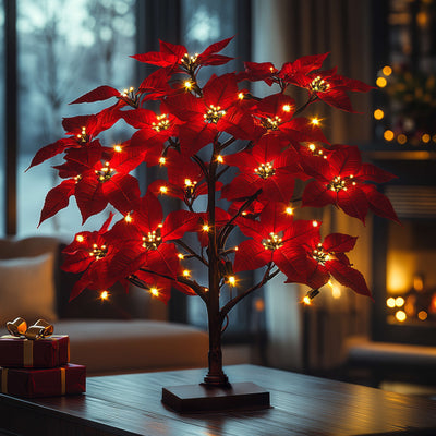 Poinsettia Glow Tree 1