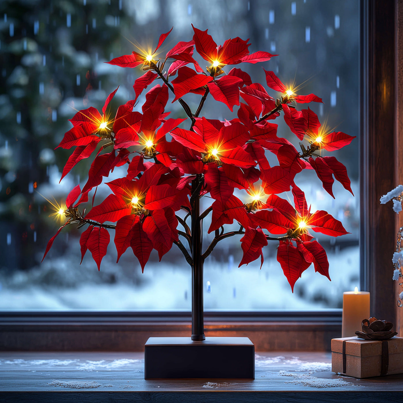 Poinsettia Glow Tree 2