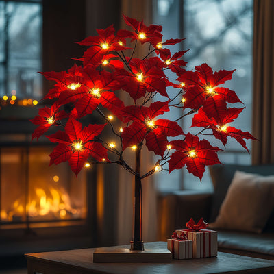 Poinsettia Glow Tree 4