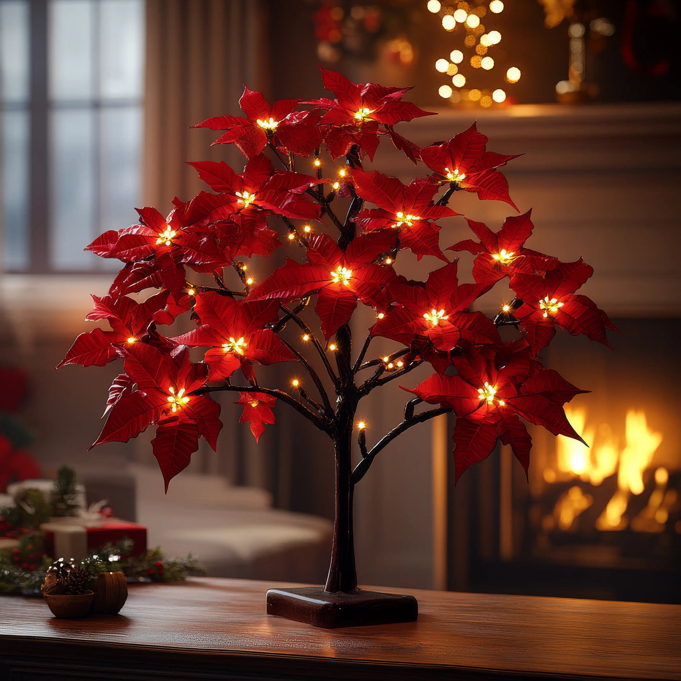 Poinsettia Glow Tree 5