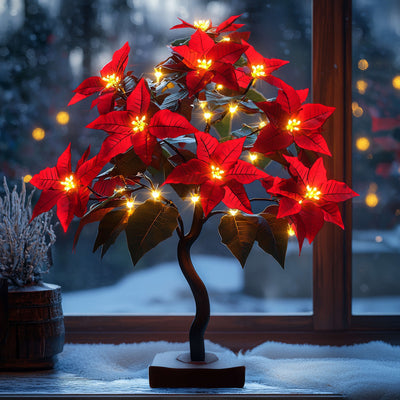 Poinsettia Glow Tree 6