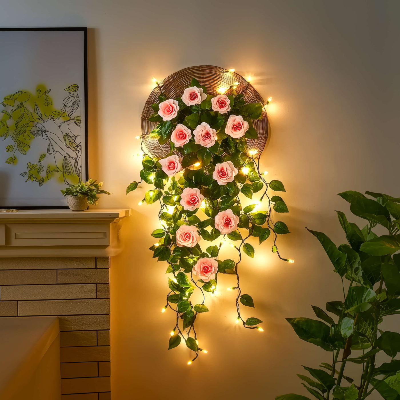 Rosé Bloom Garland 4