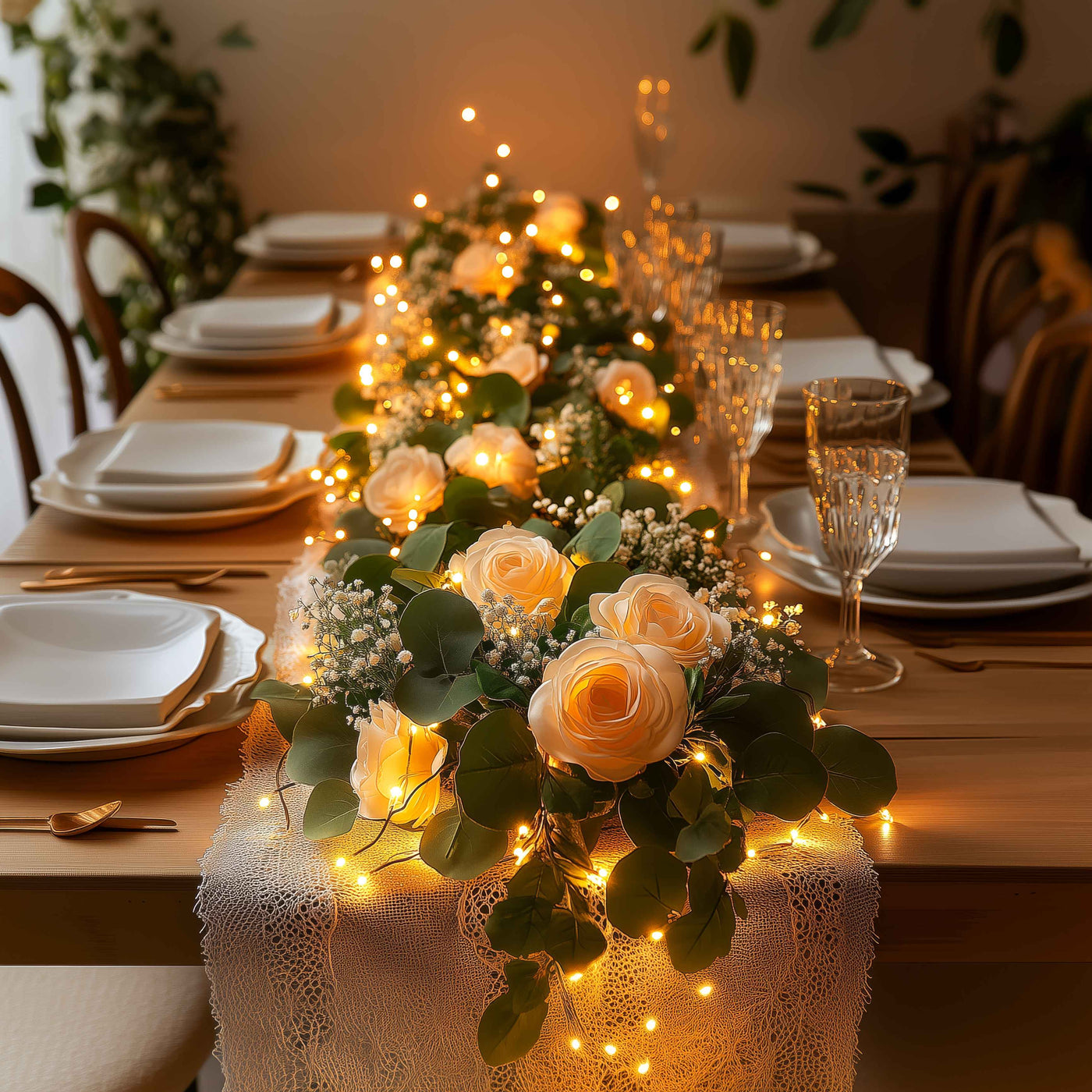 Rosé Bloom Wreath 7