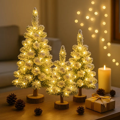 Snowy Glow Trees 2