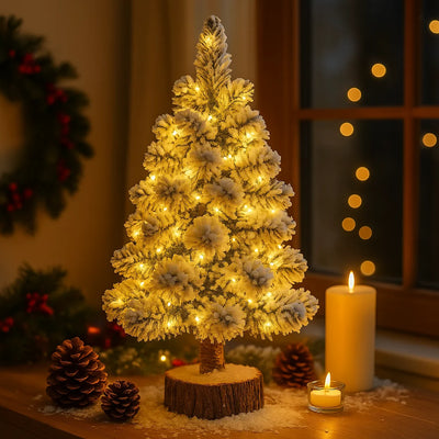 Snowy Glow Trees 4