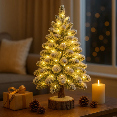 Snowy Glow Trees 5