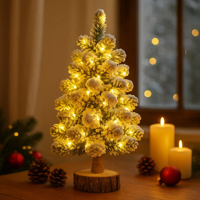 Snowy Glow Trees 6