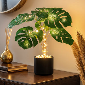 Tropical Monstera Lamp